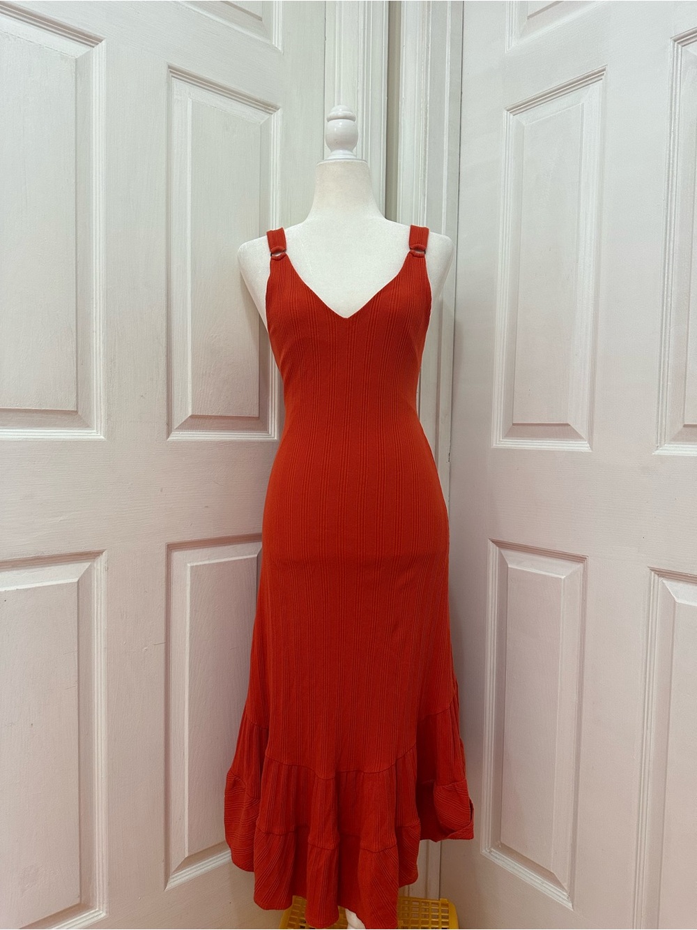 Free People orange dress